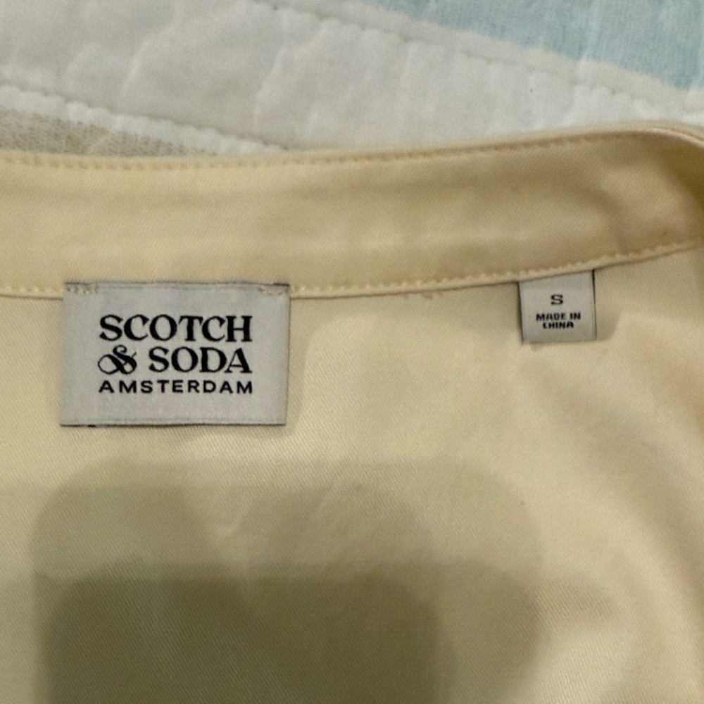 Scotch & Soda Cream Embroidered Mini Dress - Picture 2 of 10